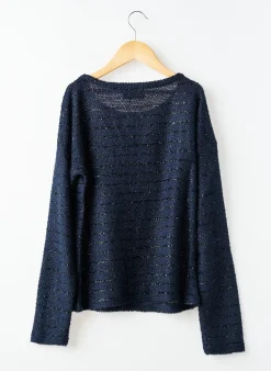 Pull Beckaro Bleu Manches Longues