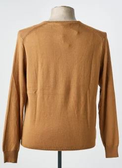 Pull Benson & Cherry Marron Manches Longues