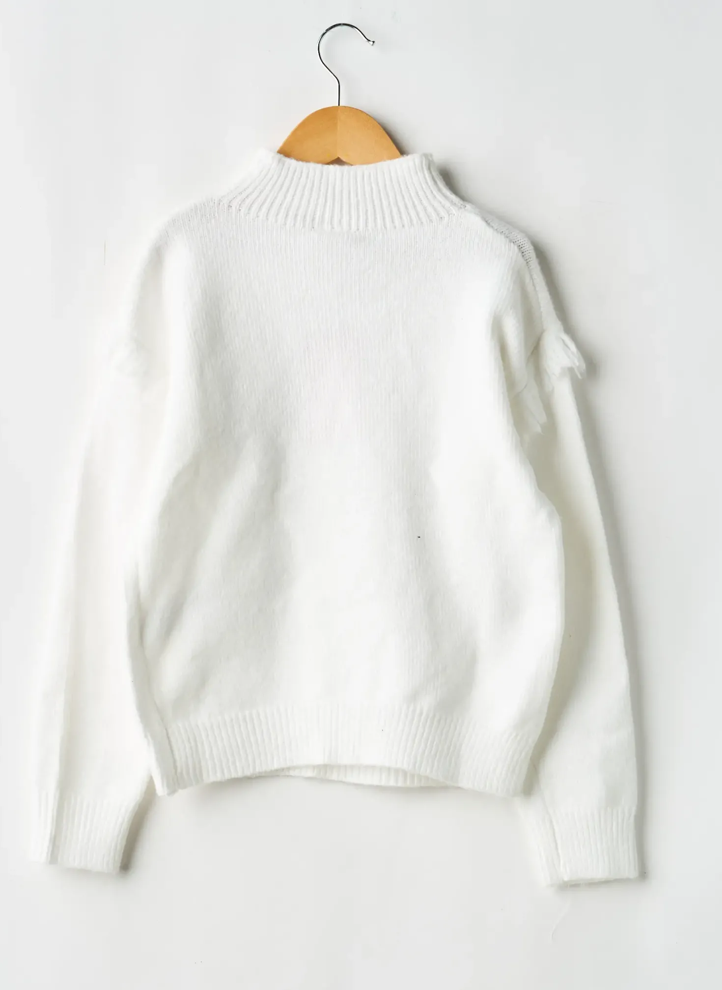 Pull Boboli Blanc Manches Longues