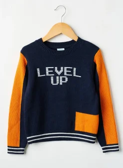 Pull Boboli Bleu Manches Longues