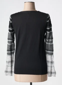 Pull Bramante Noir Manches Longues