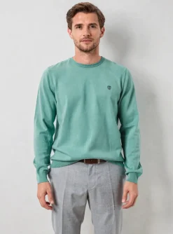 Pull Cambridge Vert Manches Longues
