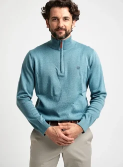 Pull Cambridge Vert Manches Longues