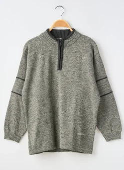 Pull Cbk Gris Manches Longues