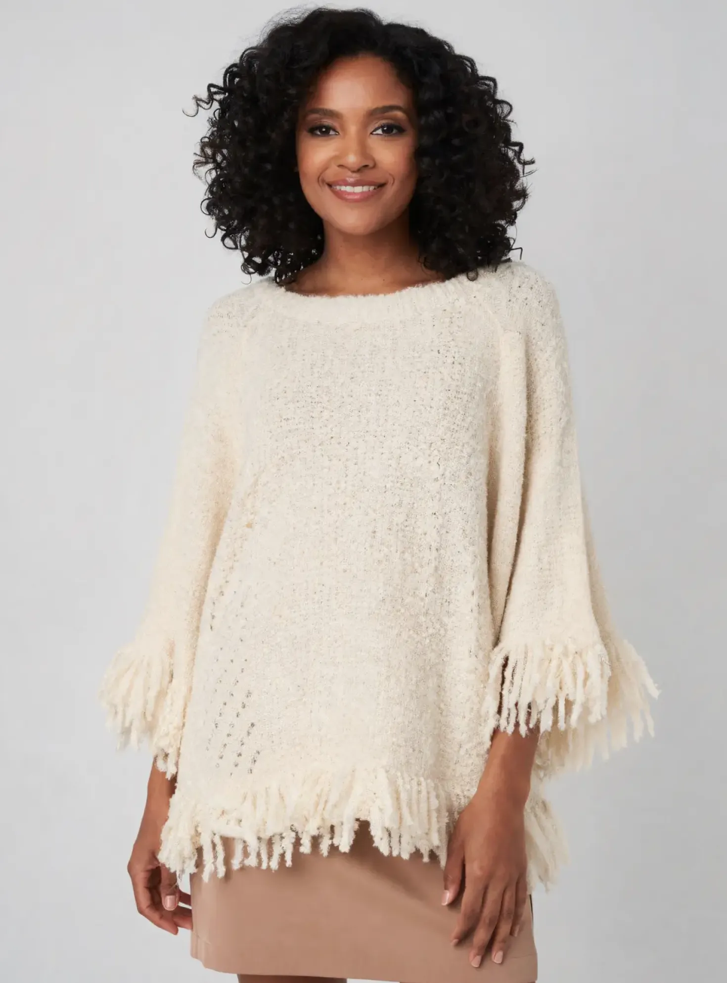 Pull Civico 1 Beige Manches Longues