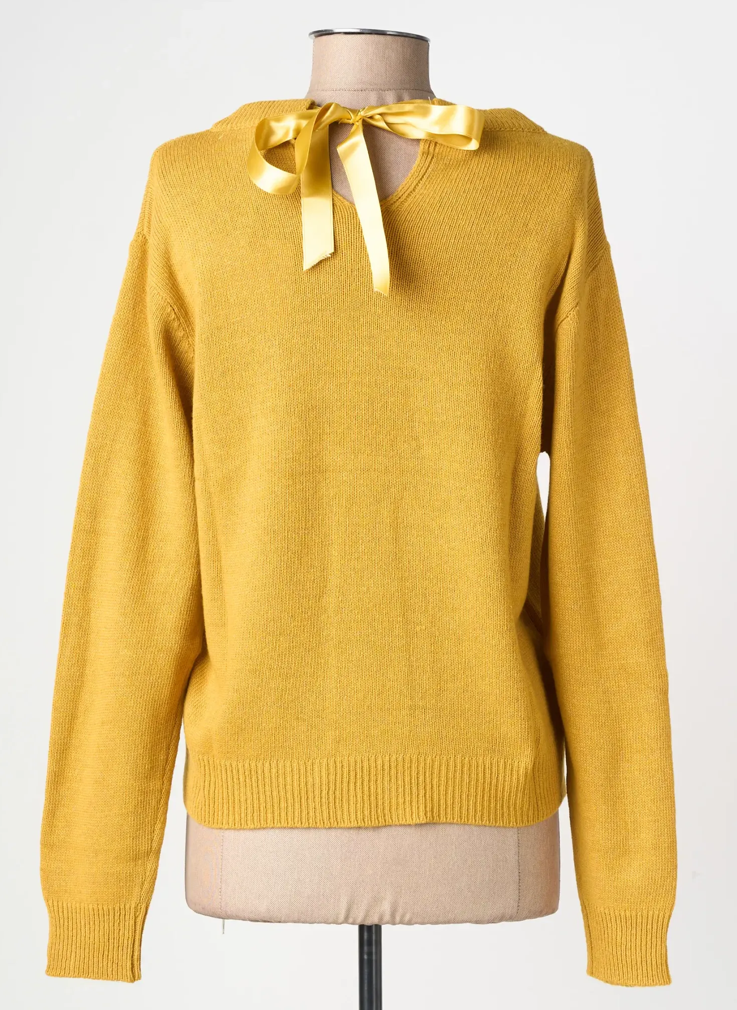 Pull Civico 1 Jaune Manches Longues
