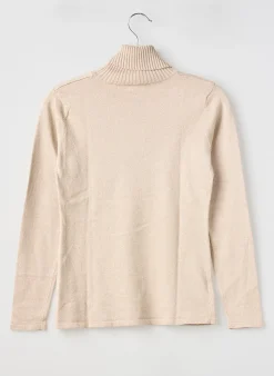 Pull Col Roulé Mayoral Beige Manches Longues