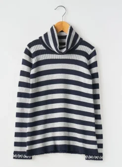 Pull Col Roulé Mayoral Bleu Manches Longues
