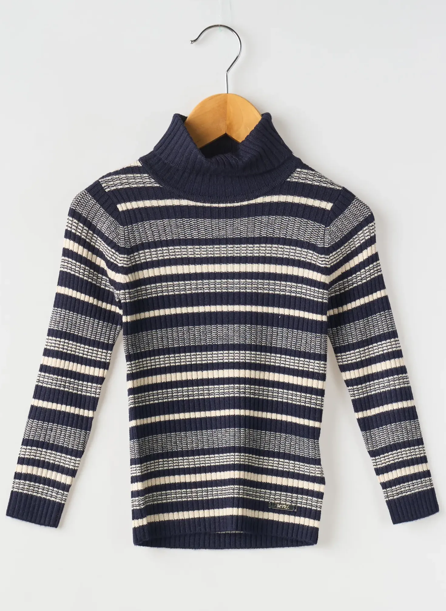 Pull Col Roulé Mayoral Bleu Manches Longues