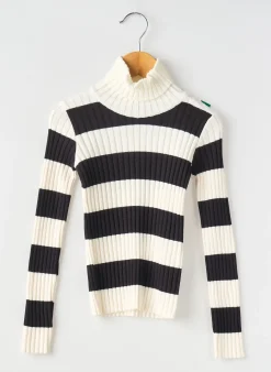Pull Col Roulé Mayoral Noir Manches Longues