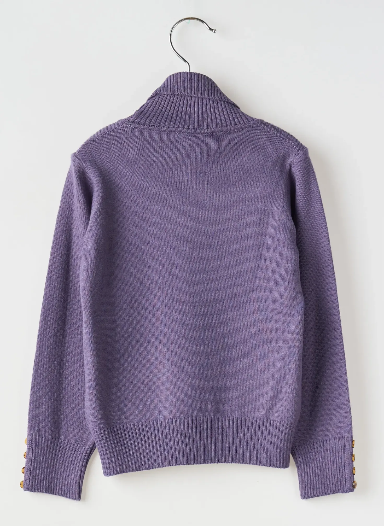 Pull Col Roulé Mayoral Violet Manches Longues