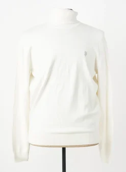 Pull Col Roulé U.s. Polo Assn Beige Manches Longues