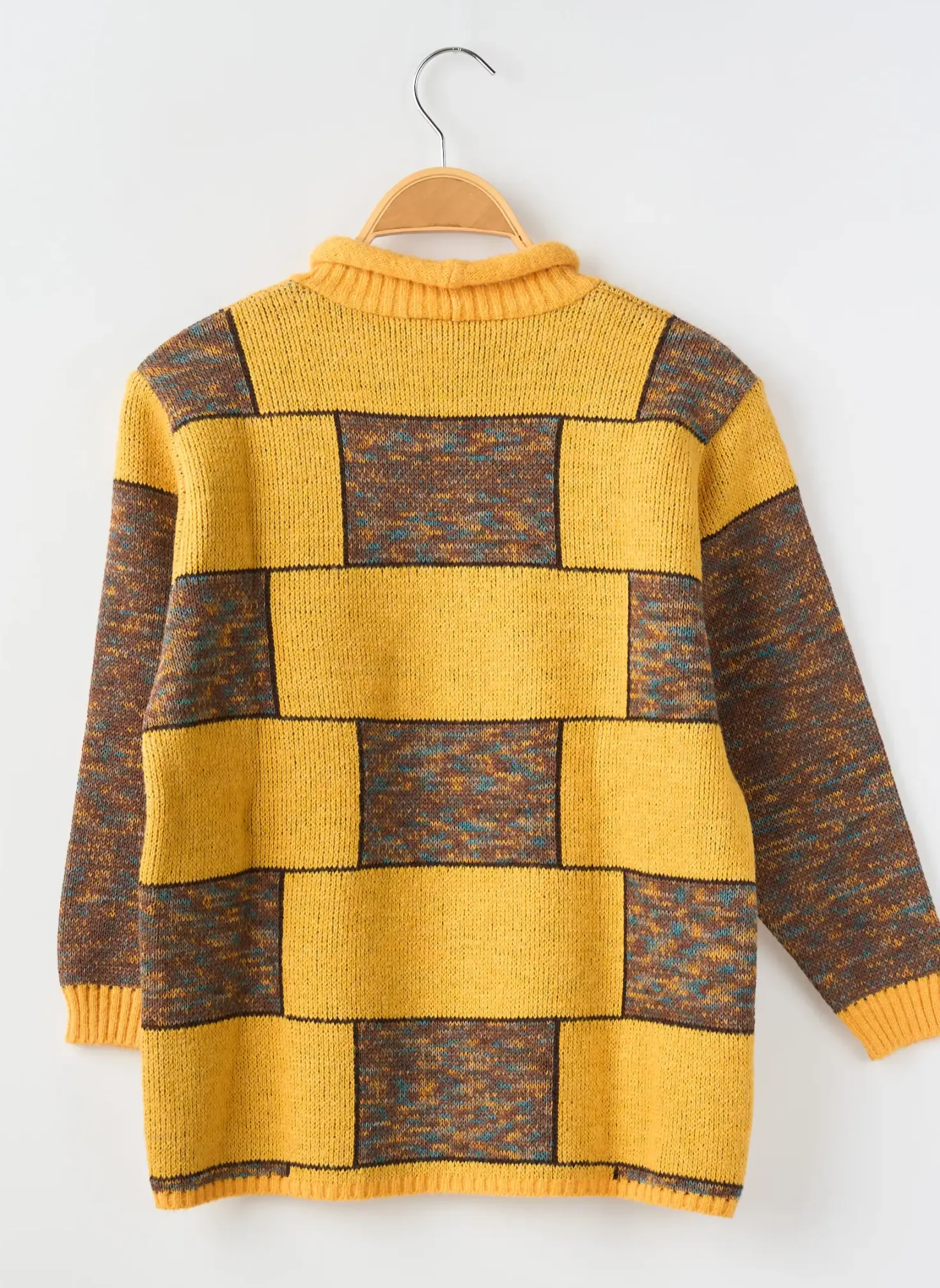 Pull Coudemail Jaune Manches Longues