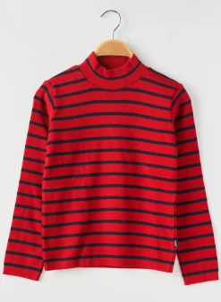 Pull Coudemail Rouge Manches Longues