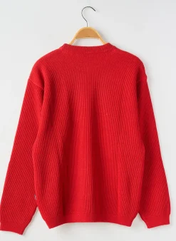 Pull Coudemail Rouge Manches Longues