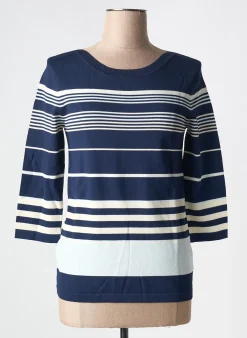 Pull Damart Bleu Manches 3/4