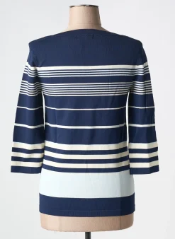 Pull Damart Bleu Manches 3/4