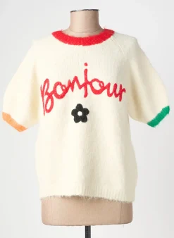 Pull De Royal Beige Manches Courtes