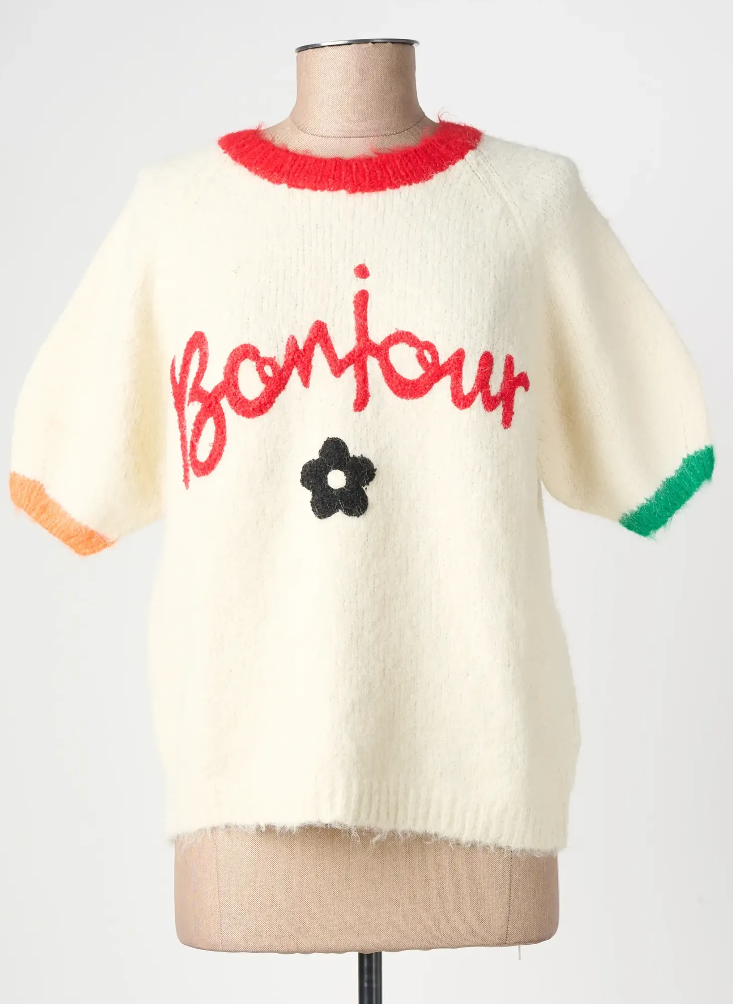 Pull De Royal Beige Manches Courtes
