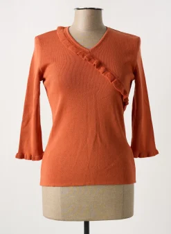 Pull Equation Orange Manches 3/4