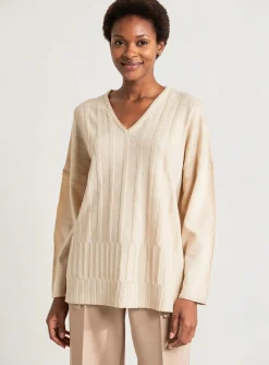 Pull Escorpion Beige Manches Longues
