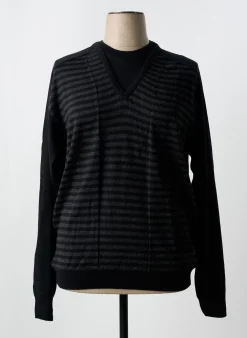 Pull Evermen Noir Manches Longues