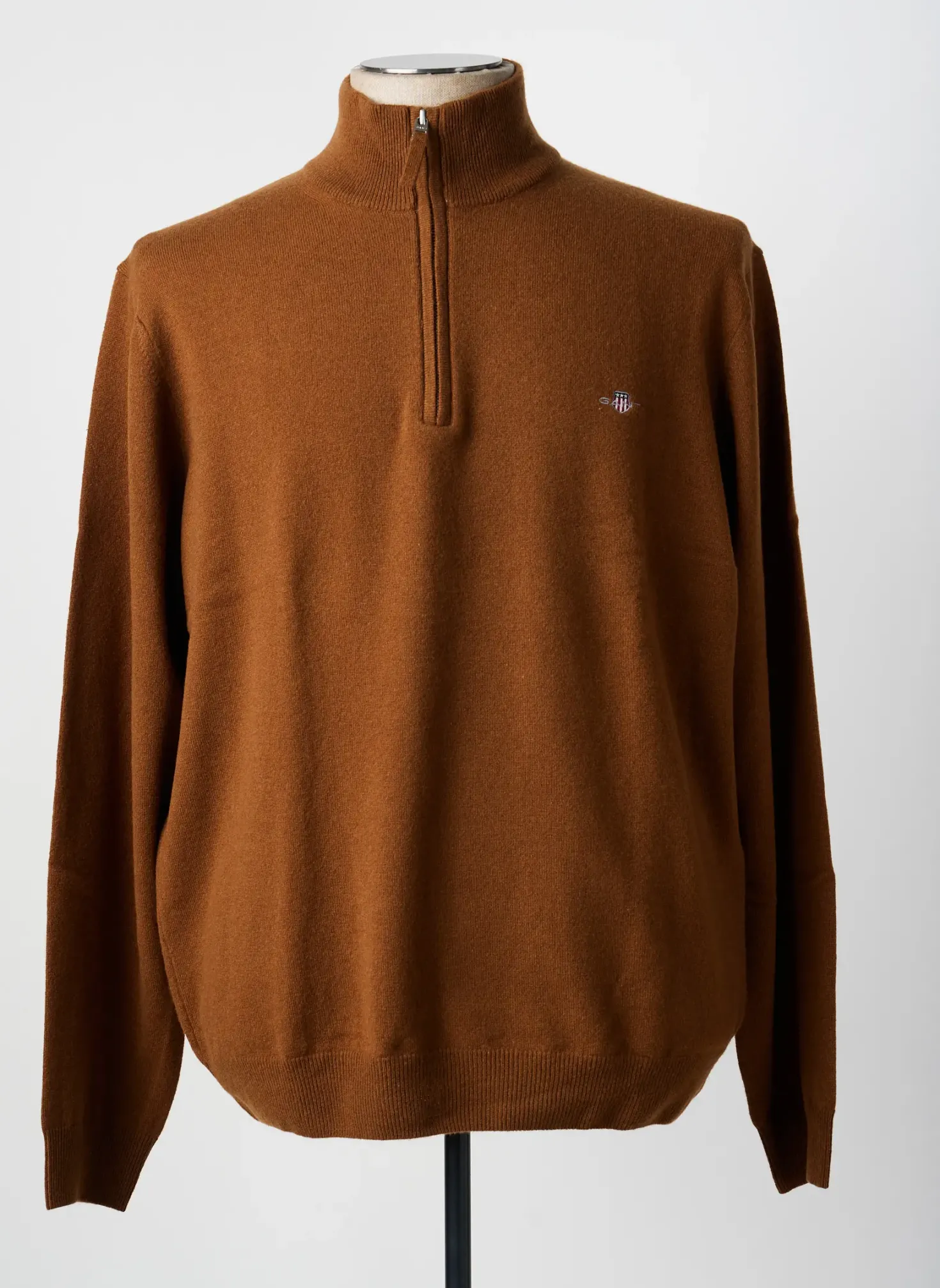 Pull Gant Marron Manches Longues