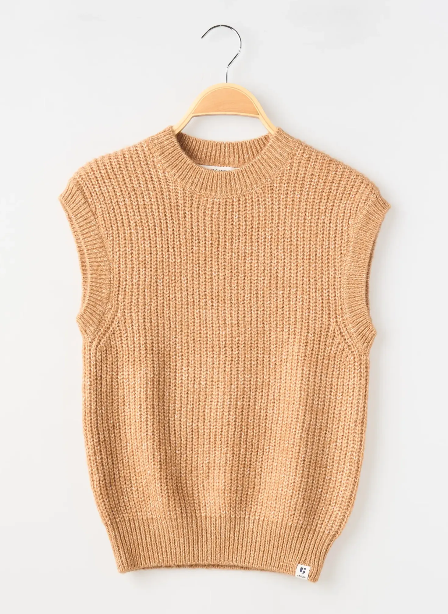 Pull Garcia Beige Sans Manche