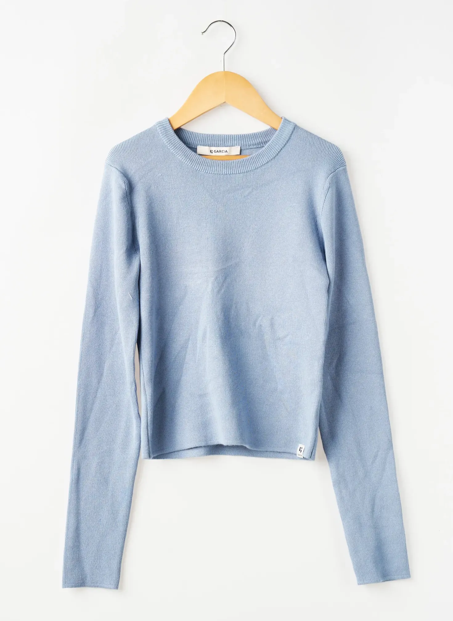 Pull Garcia Bleu Manches Longues