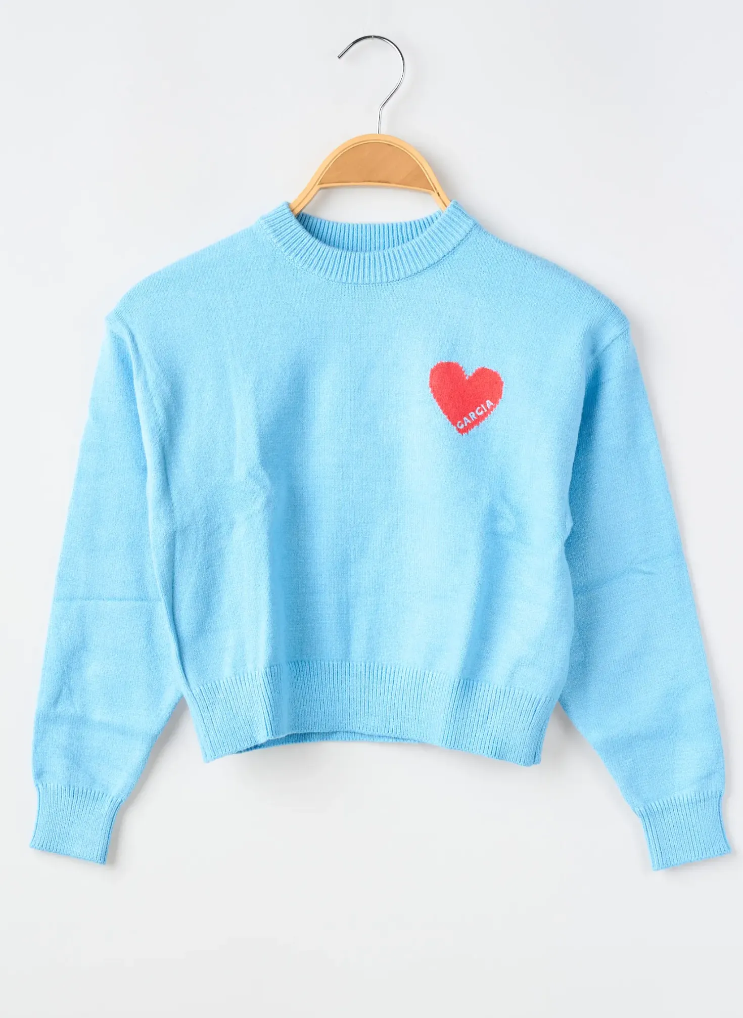 Pull Garcia Bleu Manches Longues