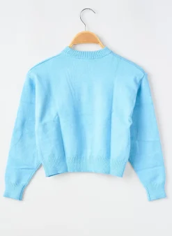 Pull Garcia Bleu Manches Longues