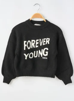 Pull Garcia Noir Manches Longues