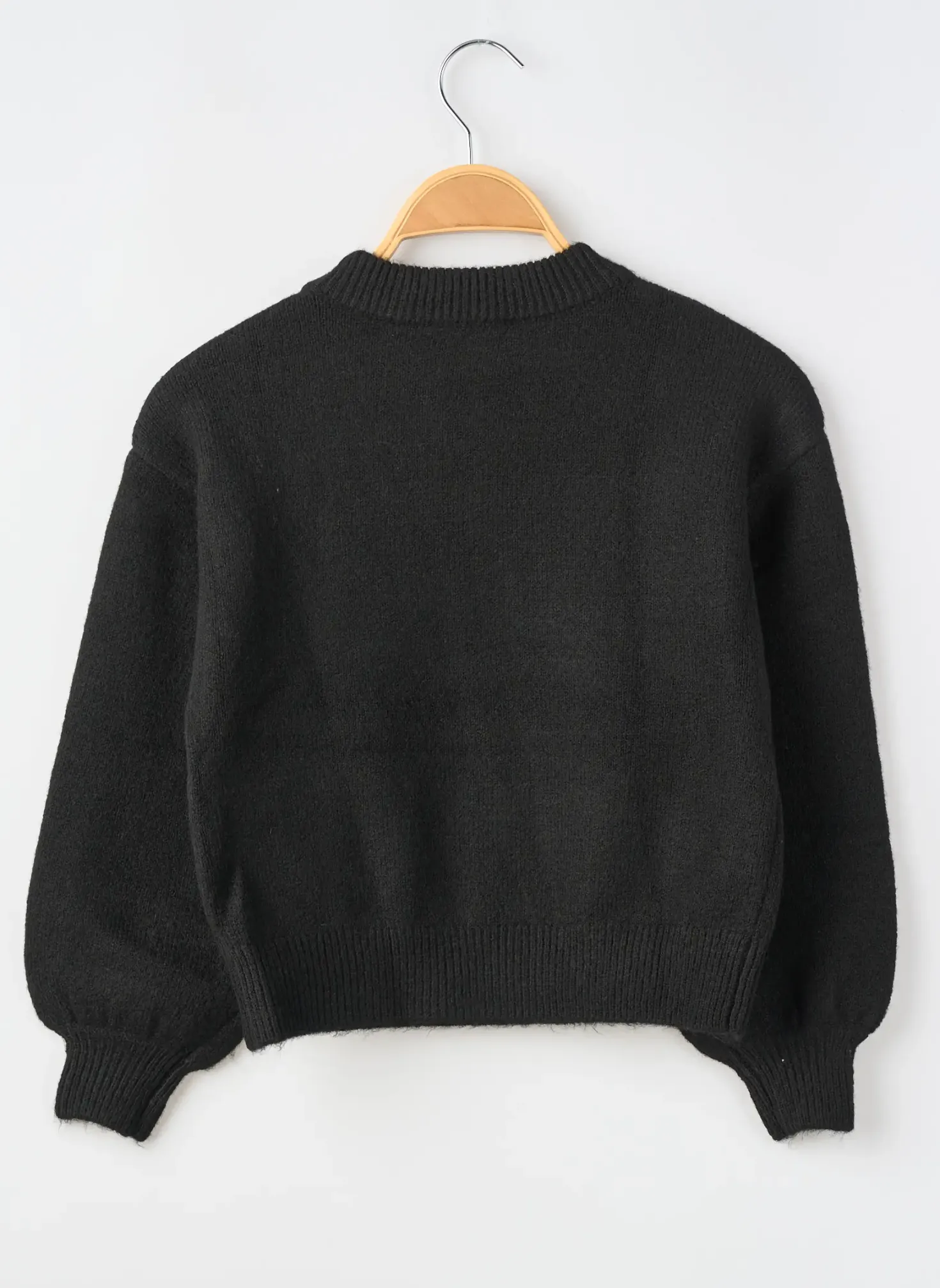 Pull Garcia Noir Manches Longues