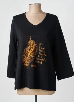Pull Griffon Noir Manches 3/4