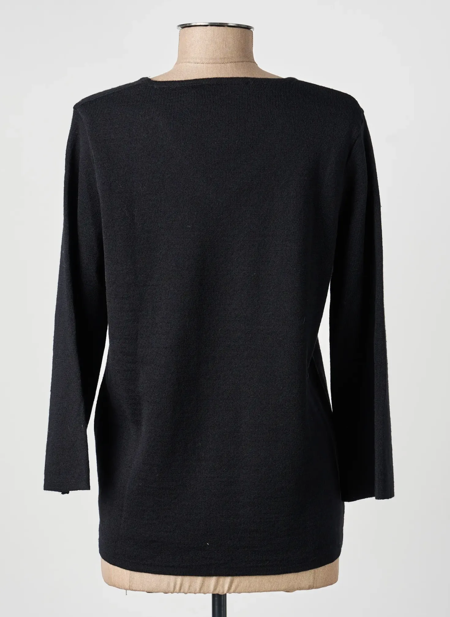 Pull Griffon Noir Manches 3/4