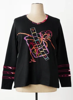 Pull Guy Dubouis Noir Manches Longues