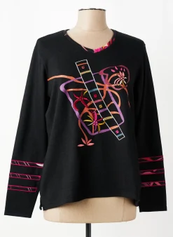 Pull Guy Dubouis Noir Manches Longues