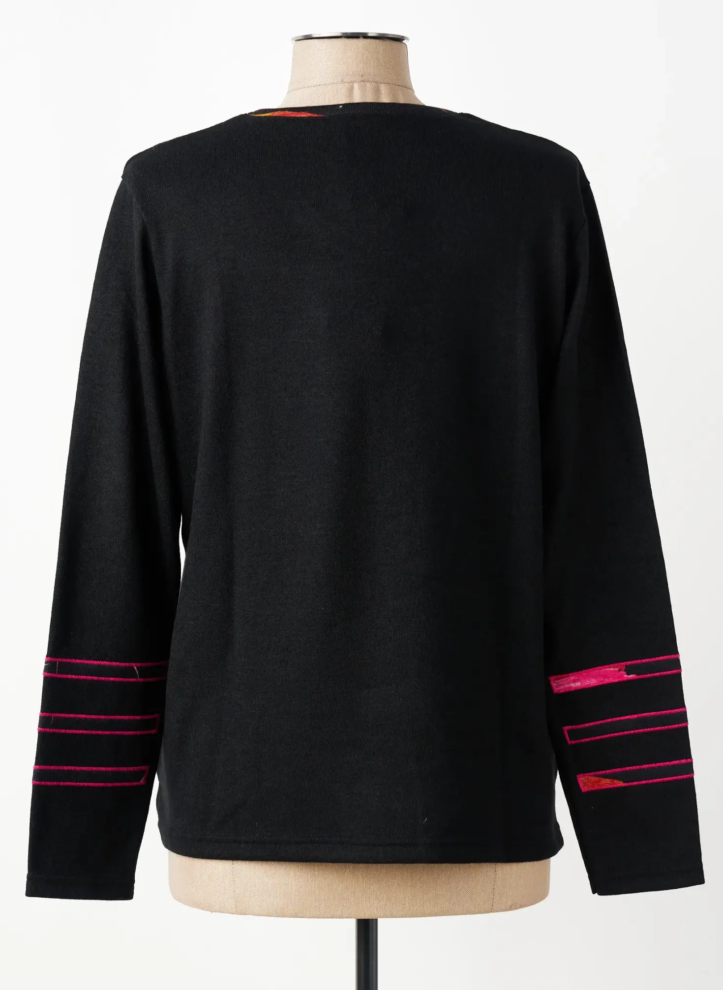 Pull Guy Dubouis Noir Manches Longues
