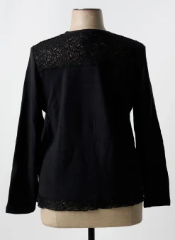 Pull Guy Dubouis Noir Manches Longues