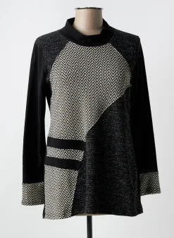Pull Halogene Noir Manches Longues