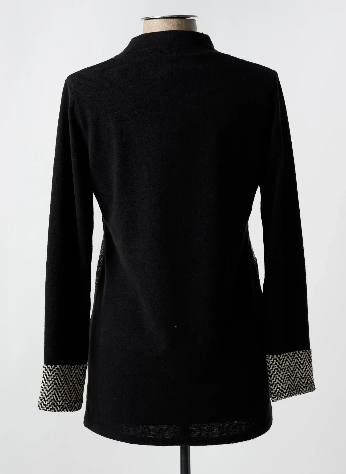 Pull Halogene Noir Manches Longues