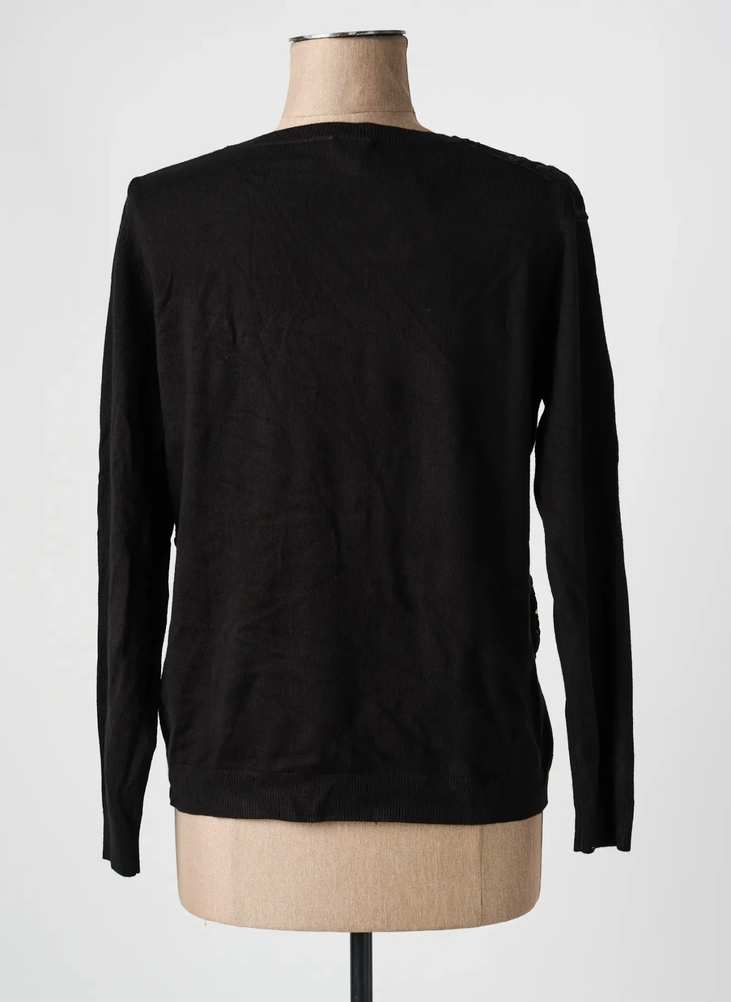 Pull Heine Noir Manches Longues