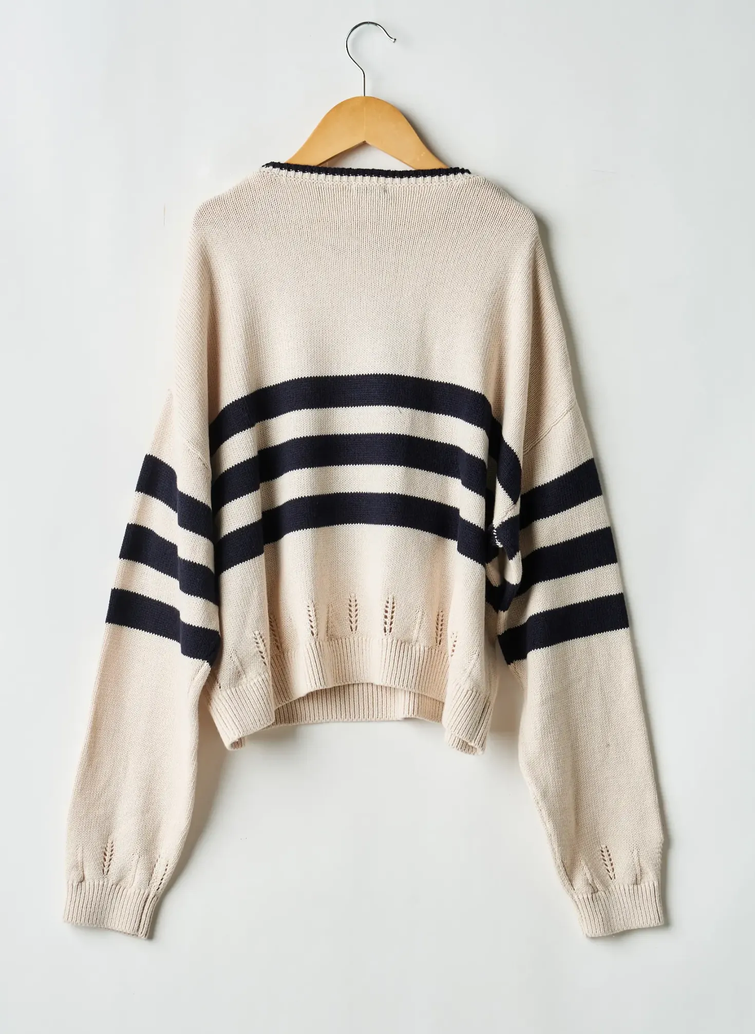 Pull Ikks Beige Manches Longues