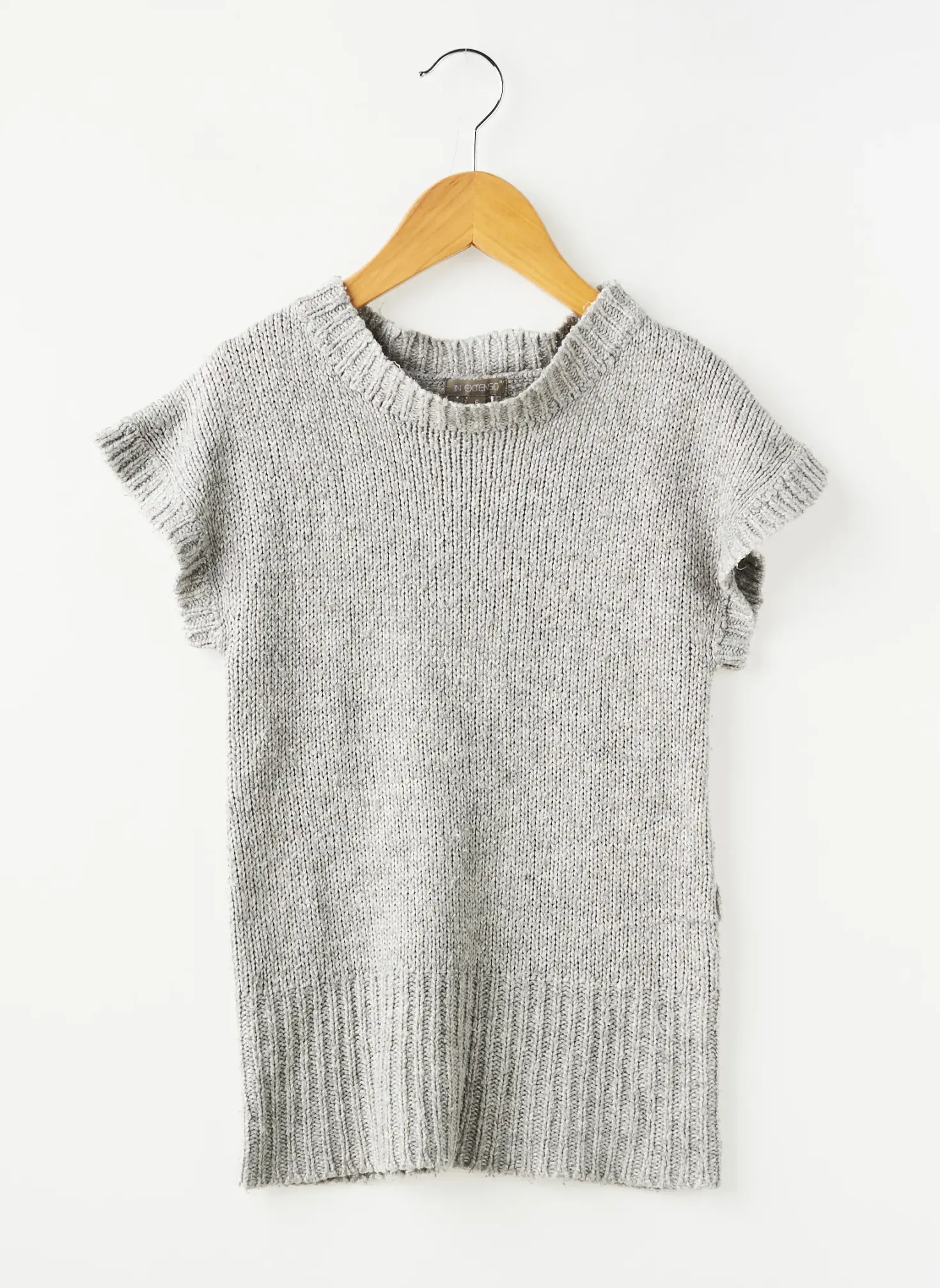 Pull In Extenso Gris Manches Courtes