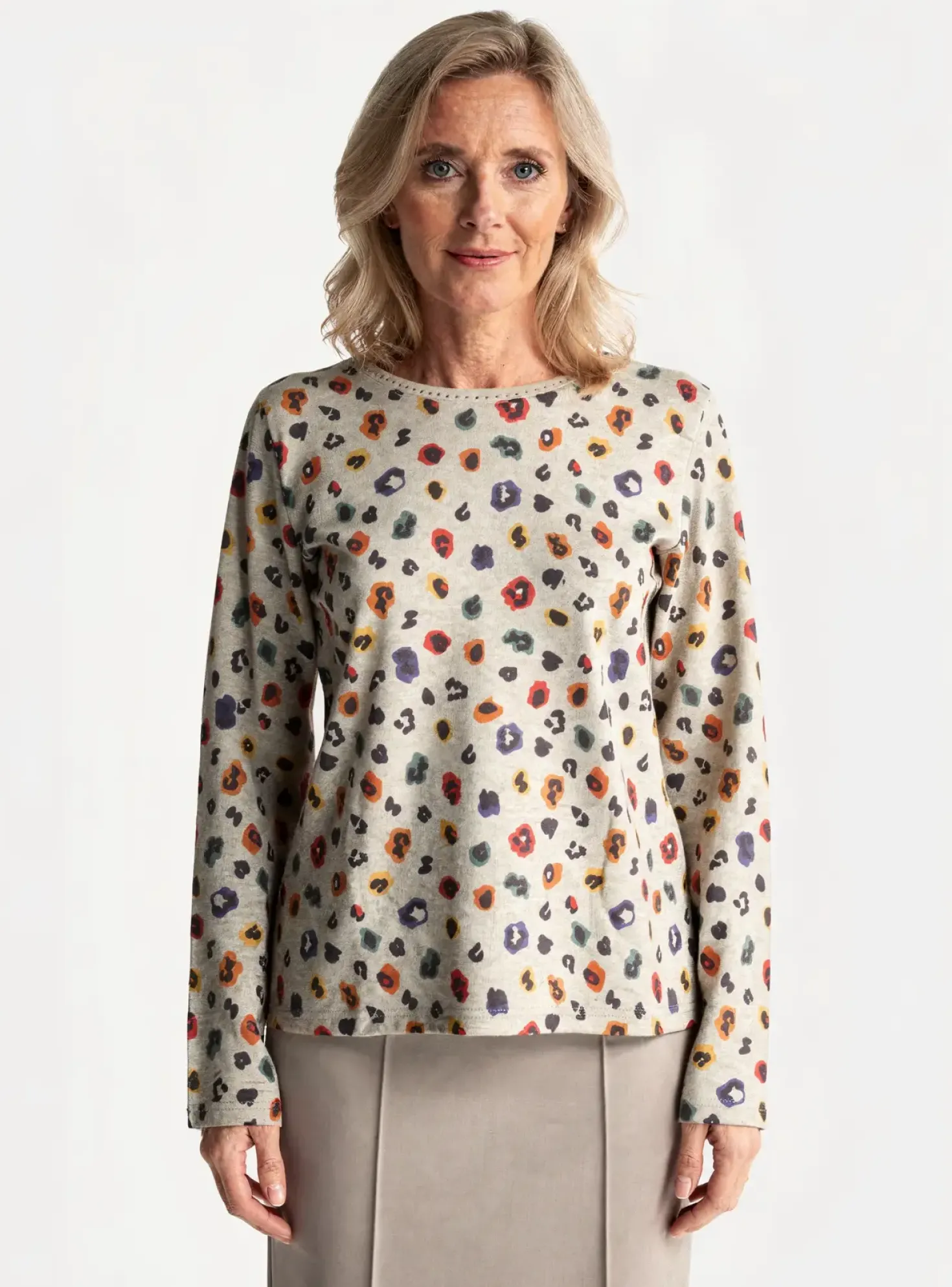 Pull I.odena Beige Manches Longues