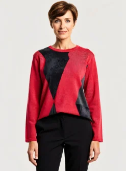 Pull I.odena Rose Manches Longues