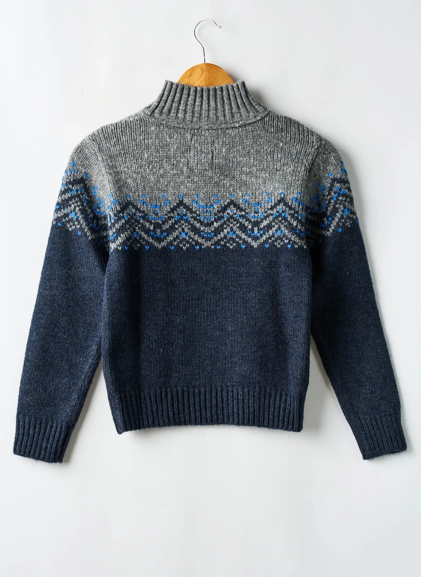 Pull Japan Rags Bleu Manches Longues