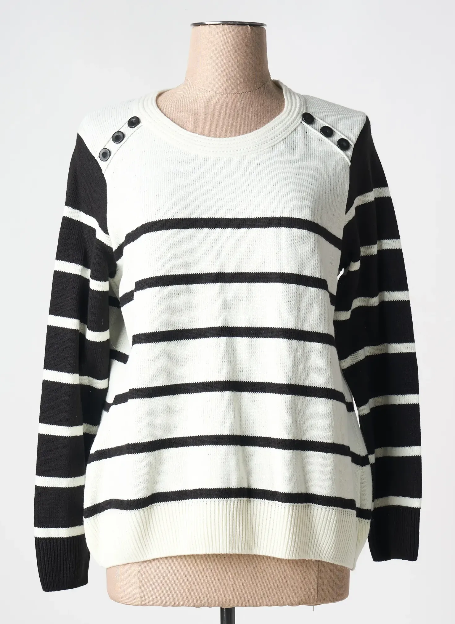 Pull Kalisson Blanc Manches Longues