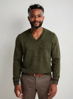 Pull La Cible Rouge Vert Manches Longues