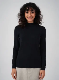 Pull La Francaise Noir Manches Longues